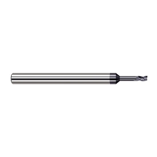 Harvey Tool 33230-C3 | 0.0300" Diameter x 1/8" Shank x  LOC x 2-1/2" OAL 3FL AlTiN Coated Carbide Square End Mill