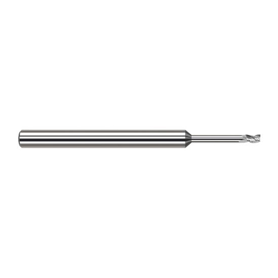 Harvey Tool 34622 | 0.0220" Diameter x 1/8" Shank x  LOC x 2-1/2" OAL 3FL Uncoated Carbide Square End Mill