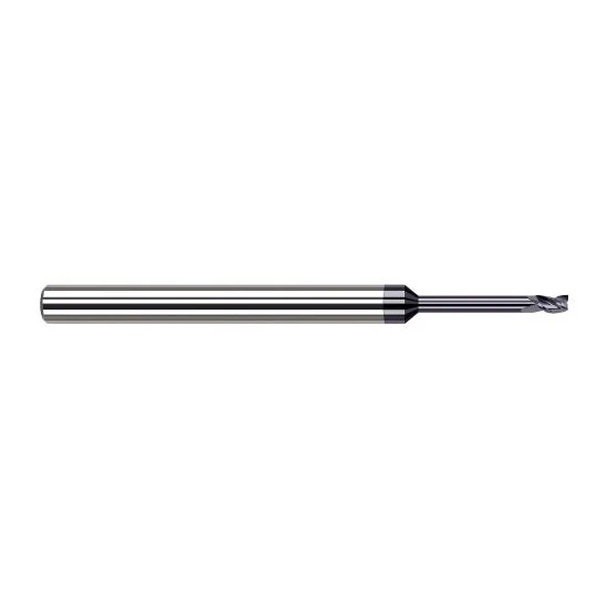 Harvey Tool 34630-C3 | 0.0300" Diameter x 1/8" Shank x  LOC x 2-1/2" OAL 3FL AlTiN Coated Carbide Square End Mill