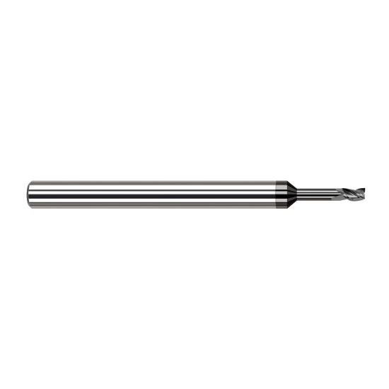 Harvey Tool 33255-C4 | 0.0550" Diameter x 1/8" Shank x  LOC x 2-1/2" OAL 3FL Amorphous Diamond Coated Carbide Square End Mill