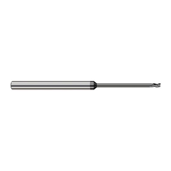 Harvey Tool 48920-C4 | 0.0200" Diameter x 1/8" Shank x  LOC x 2-1/2" OAL 3FL Amorphous Diamond Coated Carbide Square End Mill