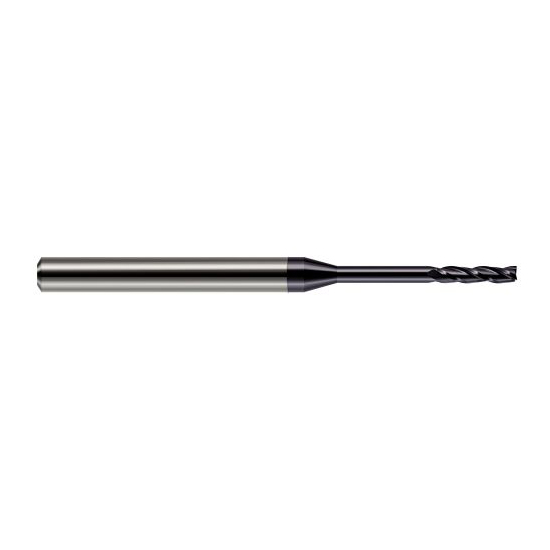 Harvey Tool 13630-C3 | 0.030" Diameter x 1/8" Shank x 0.150" LOC x 2.500" OAL 3 Flute AlTiN Coated Carbide Square End Mill