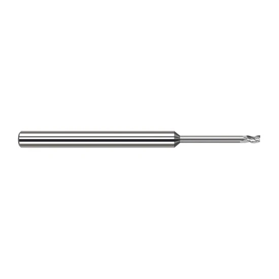 Harvey Tool 982130 | 0.0300" Diameter x 1/8" Shank x  LOC x 2-1/2" OAL 3FL Uncoated Carbide Square End Mill