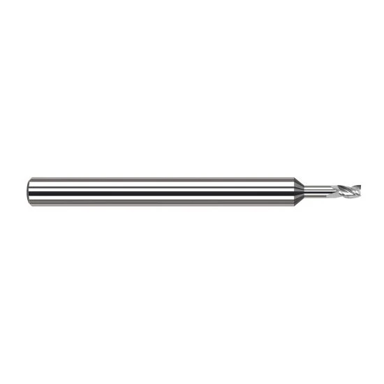 Harvey Tool 945593 | 3/32" Diameter x 1/8" Shank x  LOC x 2-1/2" OAL 3FL Uncoated Carbide Square End Mill