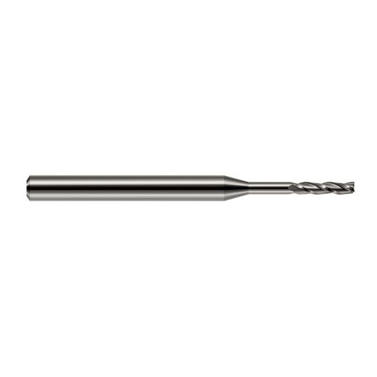 Harvey Tool 876662 | 1/16" Diameter x 1/8" Shank x 5/16" LOC x 2-1/2" OAL 3FL Uncoated Carbide Square End Mill