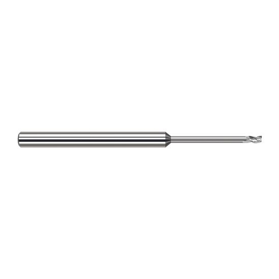 Harvey Tool 35455 | 0.0550" Diameter x 1/8" Shank x  LOC x 2-1/2" OAL 3FL Uncoated Carbide Square End Mill