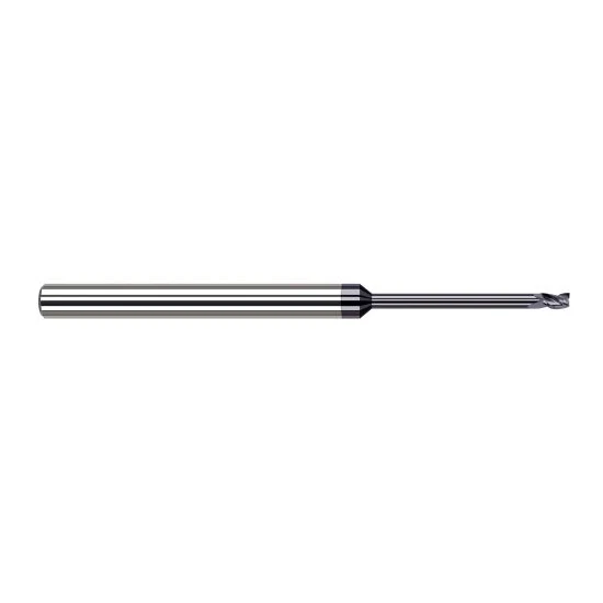 Harvey Tool 35460-C3 | 0.0600" Diameter x 1/8" Shank x  LOC x 2-1/2" OAL 3FL AlTiN Coated Carbide Square End Mill