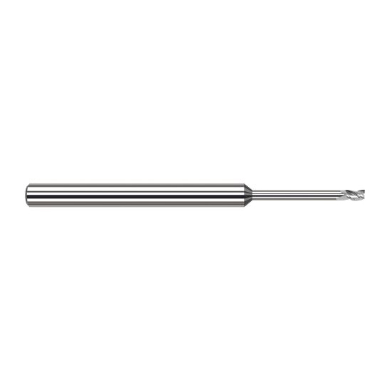 Harvey Tool 982175 | 0.0750" Diameter x 1/8" Shank x  LOC x 2-1/2" OAL 3FL Uncoated Carbide Square End Mill
