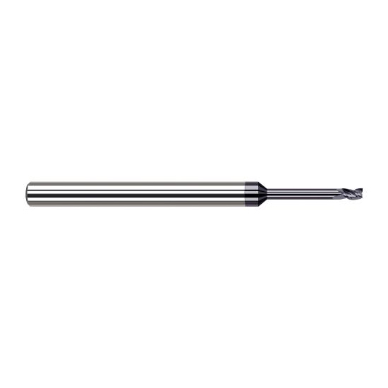 Harvey Tool 34703-C3 | 2.80mm Diameter x 1/8" Shank x 0.165" LOC x 2-1/2" OAL 3 Flute AlTiN Coated Carbide Square End Mill