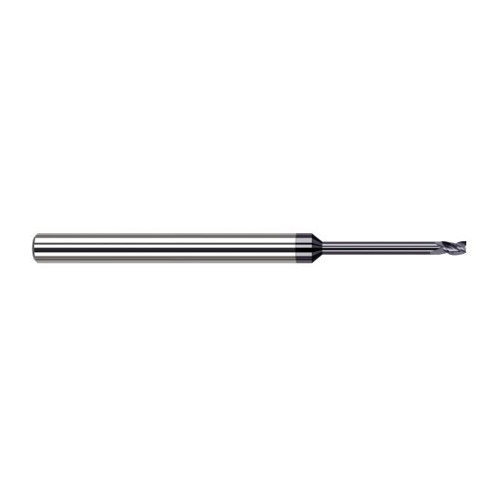 Harvey Tool 982208-C3 | 1/8" Diameter x 1/8" Shank x 3/16" LOC x 2-1/2" OAL 3FL AlTiN Coated Carbide Square End Mill