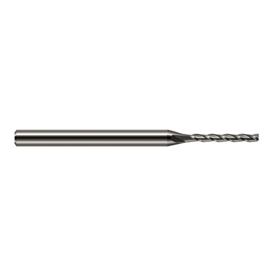 Harvey Tool 33631 | 1/32" Diameter x 1/8" Shank x 1/4" LOC x 2-1/2" OAL 3FL Uncoated Carbide Square End Mill