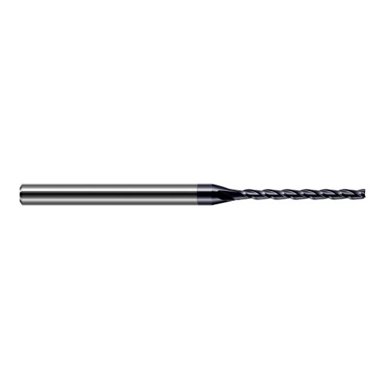 Harvey Tool 34925-C3 | 0.0250" Diameter x 1/8" Shank x 5/16" LOC x 2-1/2" OAL 3FL AlTiN Coated Carbide Square End Mill