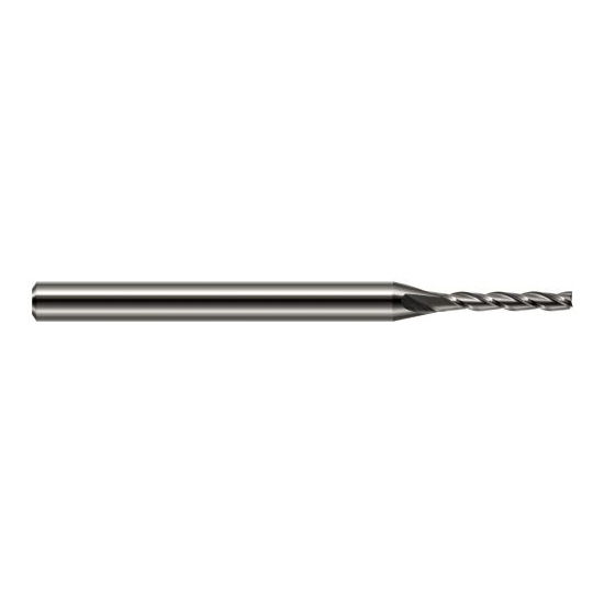 Harvey Tool 31878 | 5/64" Diameter x 1/8" Shank x 13/32" LOC x 2-1/2" OAL 3FL Uncoated Carbide Square End Mill