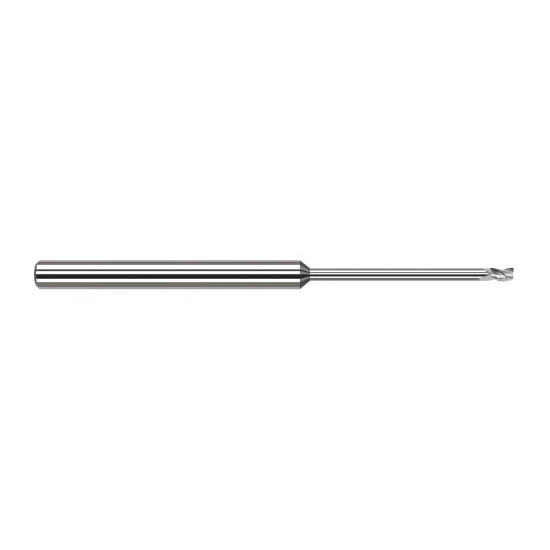 Harvey Tool 49005 | 0.118" Diameter x 0.125" Shank x 0.177" LOC x 3.000" OAL 3 Flute Uncoated Carbide Square End Mill