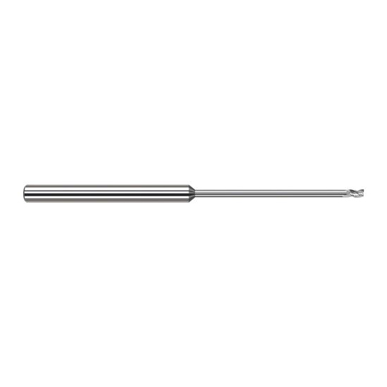 Harvey Tool 58408 | 1/8" Diameter x 1/8" Shank x 3/16" LOC x 4" OAL 3FL Uncoated Carbide Square End Mill