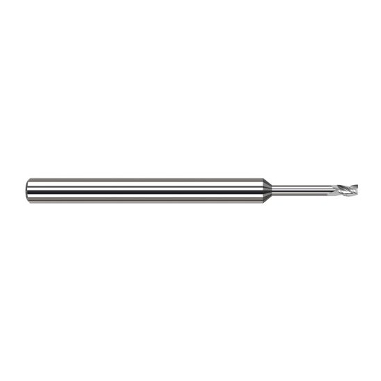 Harvey Tool 934912 | 3/16" Diameter x 3/16" Shank x 9/32" LOC x 3" OAL 3FL Uncoated Carbide Square End Mill