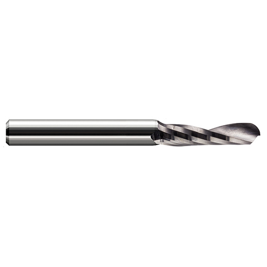 Harvey Tool 869624 | 3/8" Diameter x 3/8" Shank x 1-1/8" LOC x 2-1/2" OAL 1FL Uncoated Carbide Ball End Mill