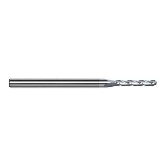 Harvey Tool 850078-C8 | 5/64" Diameter x 1/8" Shank x 13/32" LOC x 2-1/2" OAL 3FL TiB2 Coated Carbide Ball End Mill