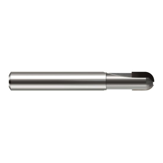 Harvey Tool 12024 | 3/8" Diameter x 3/8" Shank x 7/16" LOC x 2-1/2" OAL 2FL PCD Coated Carbide Ball End Mill