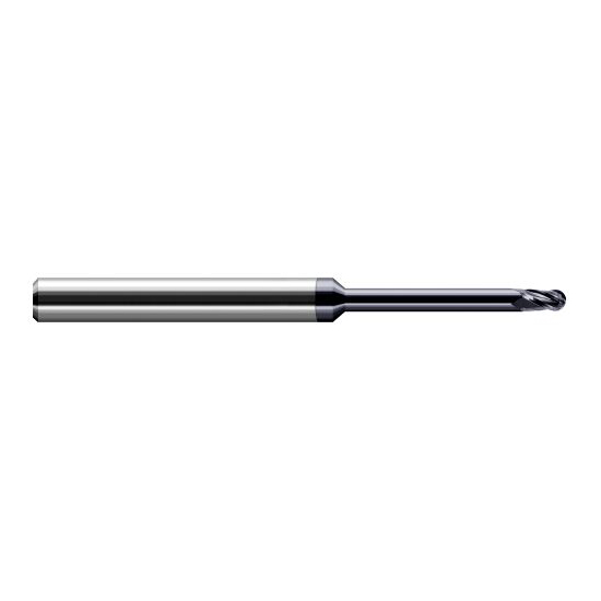 Harvey Tool 887310-C6 | 5/32" Diameter x 3/16" Shank x 15/64" LOC x 4" OAL 4FL AlTiN Nano Coated Carbide Ball End Mill
