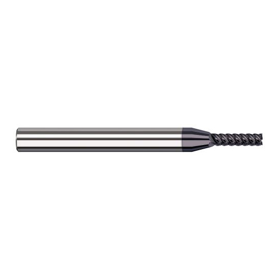 Harvey Tool 890131-C6 | 1/32" Diameter x 1/8" Shank x 1/8" LOC x 2-1/2" OAL 6FL AlTiN Nano Coated Carbide Single End Mill for Exotic Alloys
