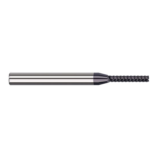 Harvey Tool 868612-C6 | 3/16" Diameter x 3/16" Shank x 1-5/32" LOC x 3" OAL 7FL AlTiN Nano Coated Carbide Single End Mill for Exotic Alloys