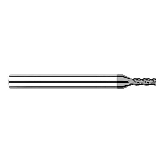 Harvey Tool 995808 | 1/8" Diameter x 1/8" Shank x 3/8" LOC x 1-1/2" OAL 4FL CVD Diamond Coated Carbide Single End Mill for Diamond Tooling