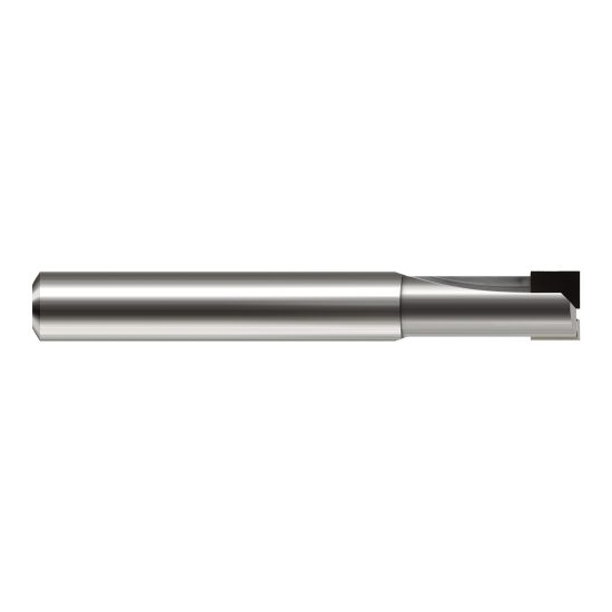 Harvey Tool 12124 | 3/8" Diameter x 3/8" Shank x 1/4" LOC x 2-1/2" OAL 2FL PCD Coated Carbide Single End Mill for Diamond Tooling
