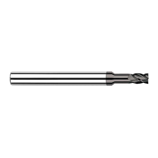Harvey Tool 977932 | 1/2" Diameter x 1/2" Shank x 3/4" LOC x 3" OAL 4FL CVD Diamond Coated Carbide Single End Mill for Diamond Tooling