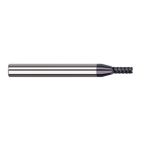 Harvey Tool 57815-C6 | 1/64" Diameter x 1/8" Shank x 0.0450" LOC x 1-1/2" OAL 4FL AlTiN Nano Coated Carbide Single End Mill for Exotic Alloys