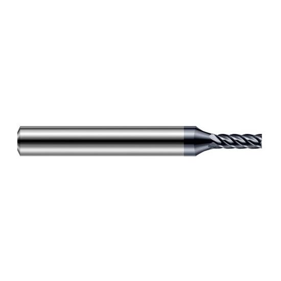 Harvey Tool 915947-C6 | 3/64" Diameter x 1/4" Shank x 0.1410" LOC x 2-1/2" OAL 5FL AlTiN Nano Coated Carbide Single End Mill for Hardened Steels