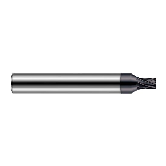 Harvey Tool 854878-C6 | 5/64" Diameter x 1/4" Shank x 15/64" LOC x 2-1/2" OAL 7FL AlTiN Nano Coated Carbide Single End Mill for Hardened Steels