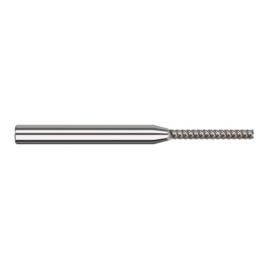 Harvey Tool 907157 | 3.000mm Diameter x 4.000mm Shank x 24.000mm LOC x 50.000mm OAL 5FL Uncoated Carbide Single End Mill