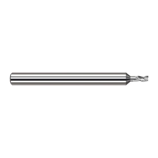 Harvey Tool 924531 | 1/32" Diameter x 1/8" Shank x 3/64" LOC x 1-1/2" OAL 3FL Uncoated Carbide Single End Mill