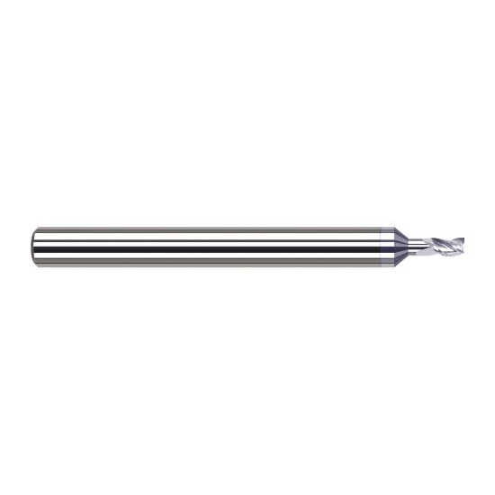 Harvey Tool 924608-C8 | 1/8" Diameter x 1/8" Shank x 3/16" LOC x 1-1/2" OAL 3FL TiB2 Coated Carbide Single End Mill