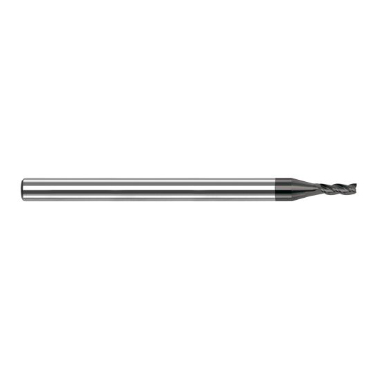 Harvey Tool 968731-C4 | 1/32" Diameter x 1/8" Shank x 3/64" LOC x 1-1/2" OAL 3FL Amorphous Diamond Coated Carbide Single End Mill