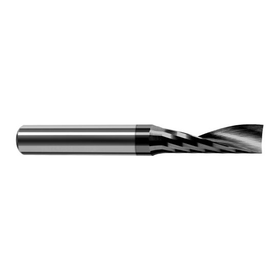 Harvey Tool 51493-C4 | 3/32" Diameter x 1/8" Shank x 0.2790" LOC x 1-1/2" OAL 1FL Amorphous Diamond Coated Carbide Single End Mill