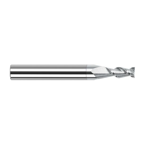 Harvey Tool 24202-C8 | 7/64" Diameter x 1/8" Shank x 0.3270" LOC x 1-1/2" OAL 2FL TiB2 Coated Carbide Single End Mill