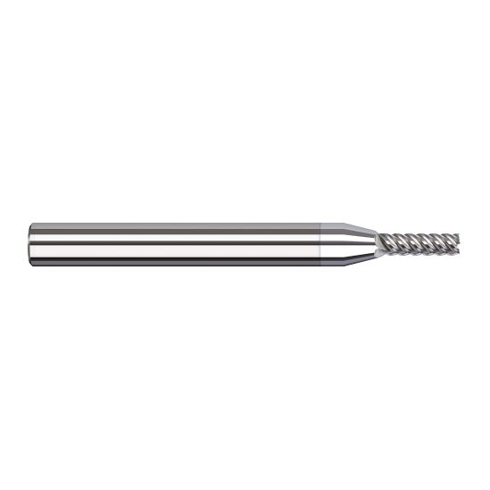Harvey Tool 948908-C8 | 1/8" Diameter x 1/8" Shank x 3/8" LOC x 1-1/2" OAL 5FL TiB2 Coated Carbide Single End Mill