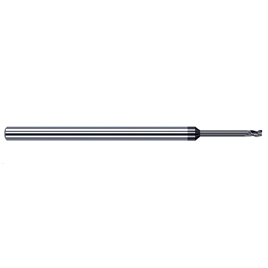 Harvey Tool 933831-C3 | 1/32" Diameter x 1/8" Shank x 3/64" LOC x 2-1/2" OAL 3FL AlTiN Coated Carbide Single End Mill