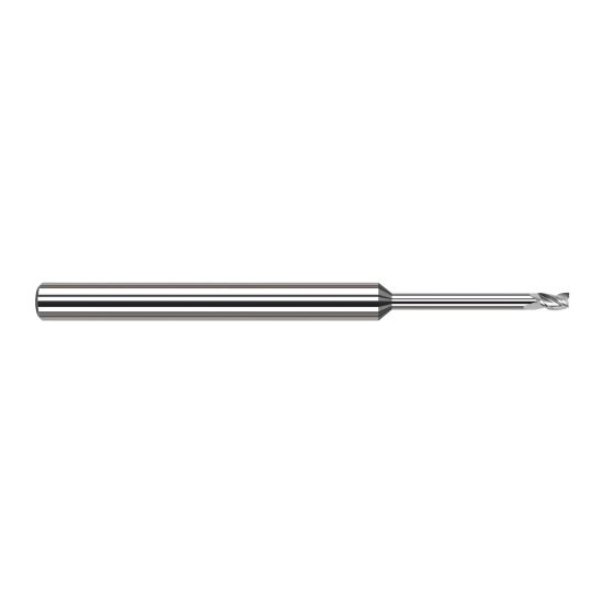 Harvey Tool 919408 | 1/8" Diameter x 1/8" Shank x 3/16" LOC x 2-1/2" OAL 3FL Uncoated Carbide Single End Mill