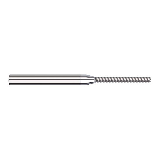 Harvey Tool 917631-C8 | 1/32" Diameter x 1/8" Shank x 5/16" LOC x 2-1/2" OAL 5FL TiB2 Coated Carbide Single End Mill