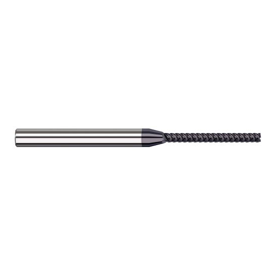 Harvey Tool 882447-C6 | 3/64" Diameter x 1/8" Shank x 0.4800" LOC x 2-1/2" OAL 5FL AlTiN Nano Coated Carbide Single End Mill