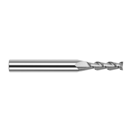 Harvey Tool 932110 | 5/32" Diameter x 3/16" Shank x 3/4" LOC x 3" OAL 2FL Uncoated Carbide Single End Mill