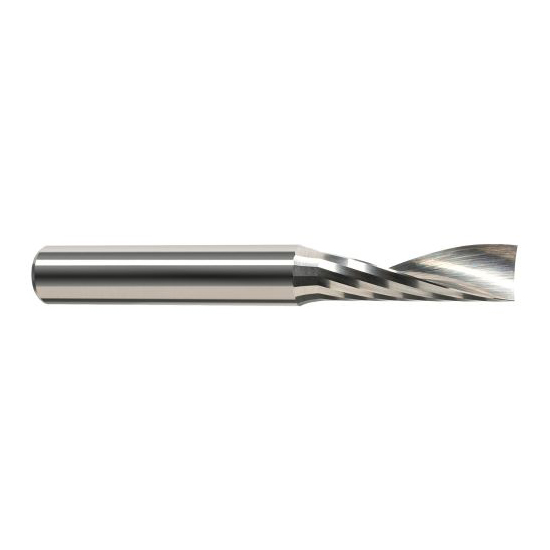 Harvey Tool 14212-10 | 3/16" Diameter x 1/4" Shank x 3/8" LOC x 2" OAL 1FL Uncoated Carbide Single End Mill