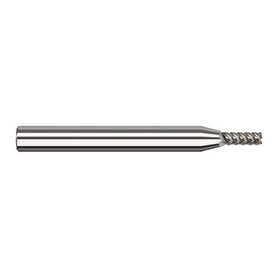 Harvey Tool 948916 | 1/4" Diameter x 1/4" Shank x 3/4" LOC x 2-1/2" OAL 5FL Uncoated Carbide Single End Mill