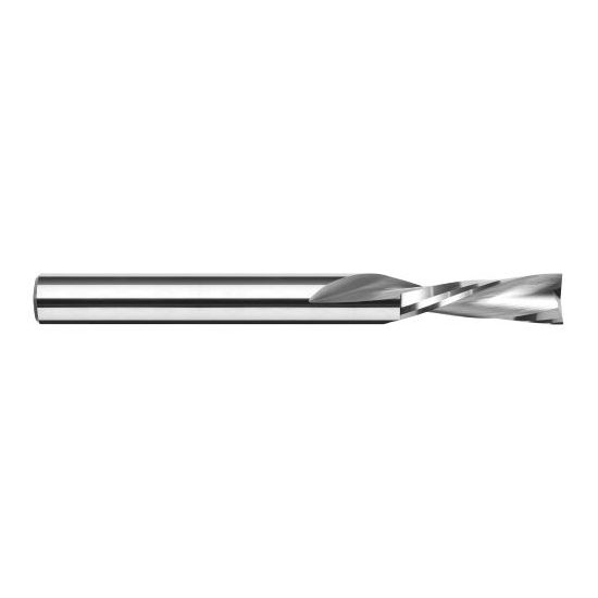 Harvey Tool 966324 | 3/8" Diameter x 3/8" Shank x 0.5630" LOC x 3" OAL 2FL Uncoated Carbide Single End Mill