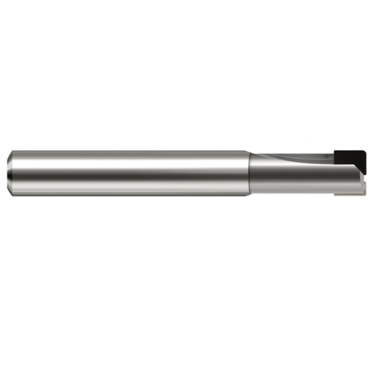 Harvey Tool 847316 | 1/4" Diameter x 1/4" Shank x 1/4" LOC x 2-1/2" OAL 0.0600" Radius 2FL PCD Coated Carbide Corner Radius & Corner Chamfer End Mill for Diamond Tooling