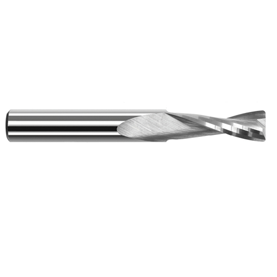 Harvey Tool 56408 | 1/8" Diameter x 1/8" Shank x 3/8" LOC x 1-1/2" OAL 1/64" Radius 2FL Uncoated Carbide Corner Radius & Corner Chamfer End Mill for Plastics