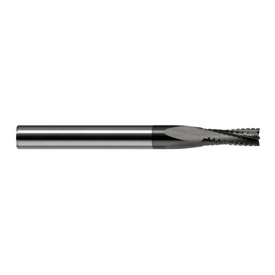 Harvey Tool 884908-C4 | 1/8" Diameter x 1/8" Shank x 5/8" LOC x 1-1/2" OAL 6FL Amorphous Diamond Coated End Mill for Composites